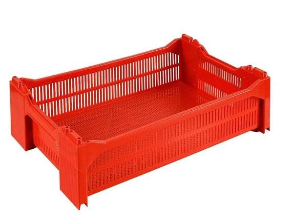 Berry crate 600x400x125 mm, red - Storit