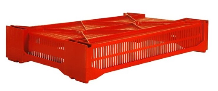 Ящик для ягод 600x400x125 мм, красный - Storit