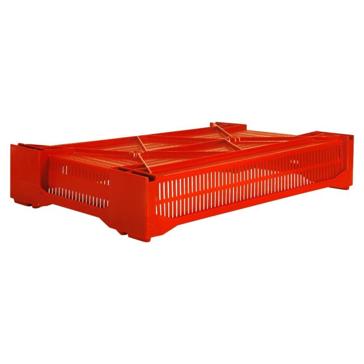Ящик для ягод 600 x 400 x 125 мм, 19 л, перфорированный, красный - Storit