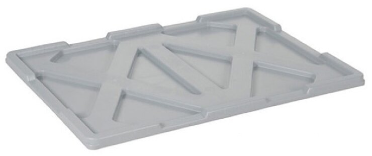 Euro container lid 800x600x57 mm, grey - Storit