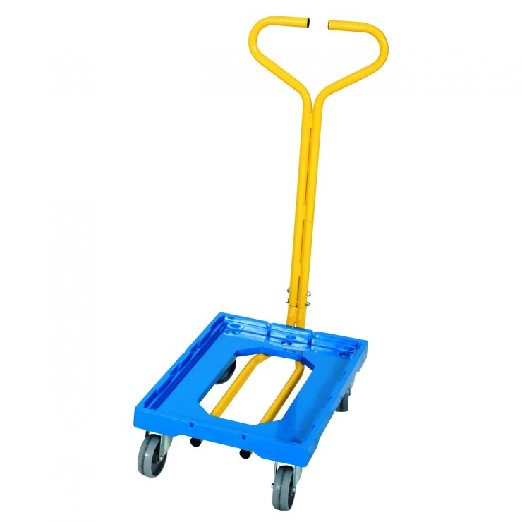PD 250C box trolley with handle, 250kg blue - Storit