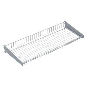 Sovella basket shelf with consoles 900x350mm, silver - Storit