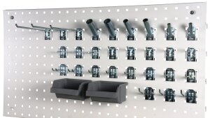 Set of perforated panel accessories (30 different accessories) - Storit