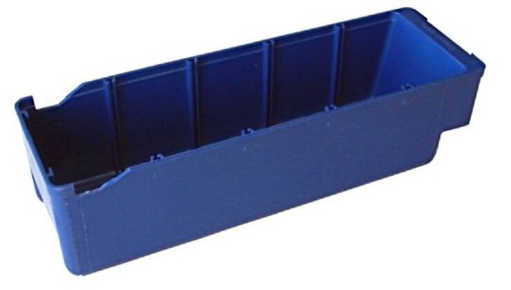 Shelf bin 300x94x82 mm, blue - Storit