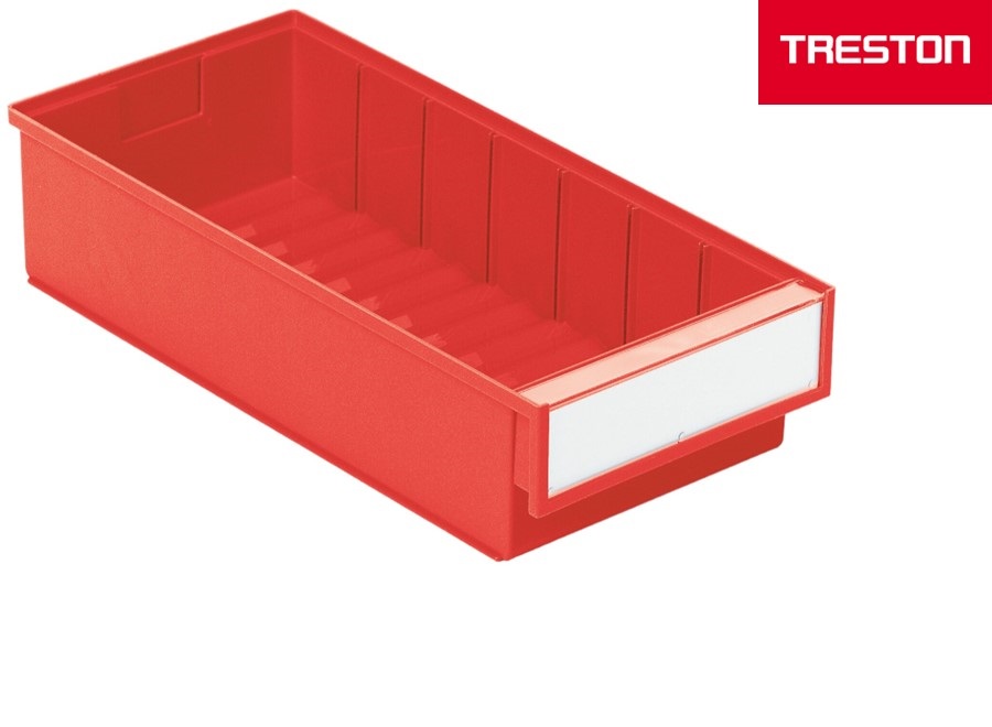 Shelf bin 400x186x82 mm, 4020 red - Storit