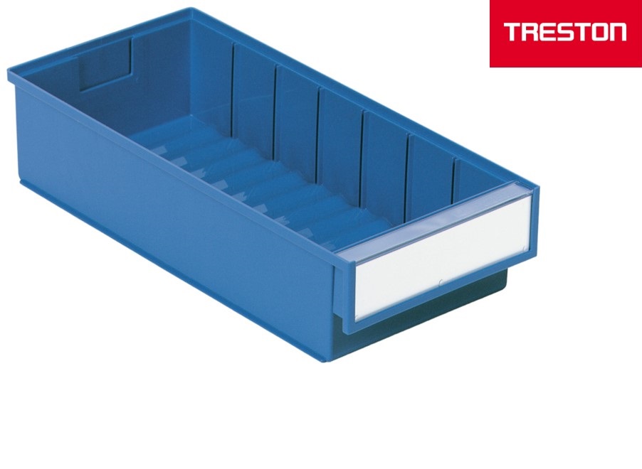Shelf bin 400x186x82 mm, 4020 blue - Storit