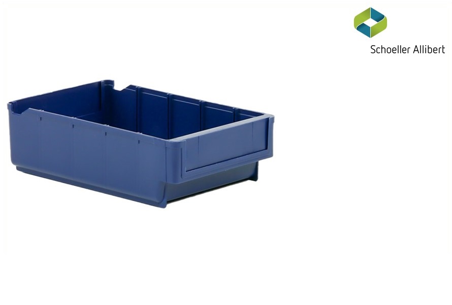Shelf bin 300x188x80 mm, blue - Storit