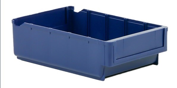 Shelf bin 300x188x80 mm, blue - Storit