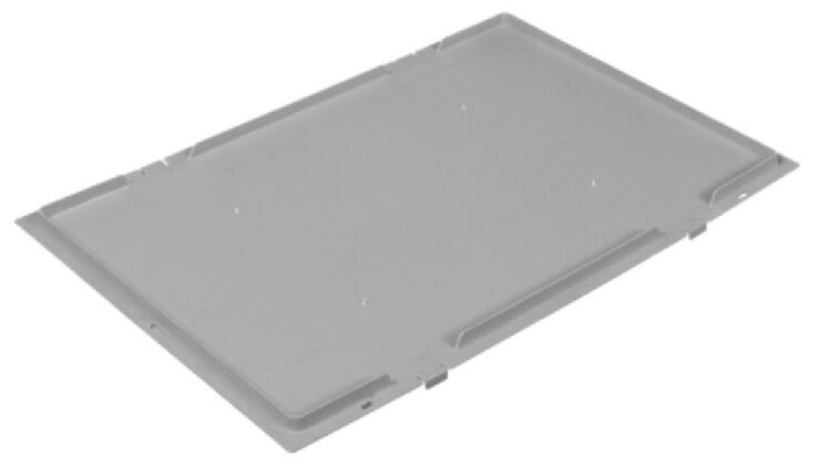 Крышка для пластиковой коробки Euro 600x400x27 мм, серая - Storit