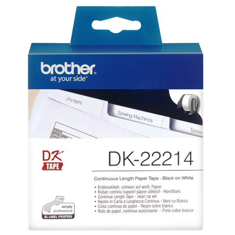 DK-22214 paper stickers, 12 mm x 30.5 m - Storit