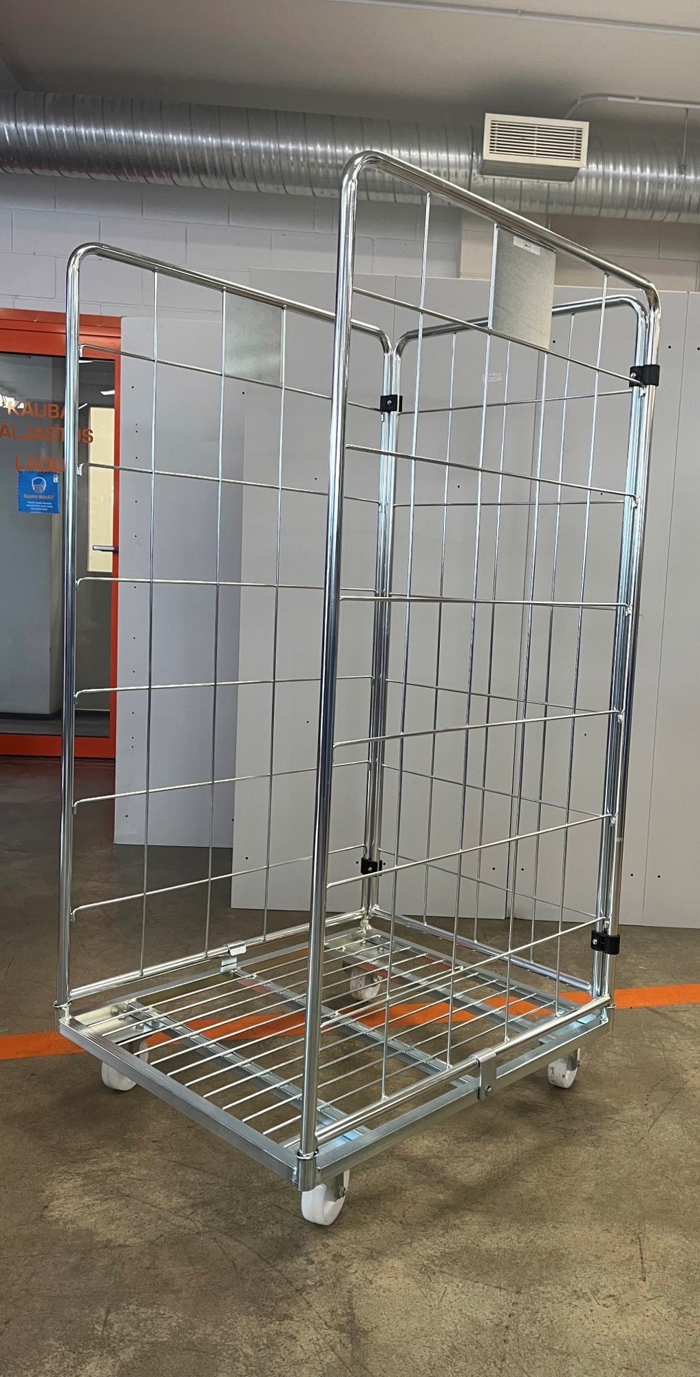 Container trolley 1500×700 mm with 3 sides - Storit