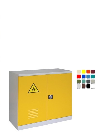 Chemical cabinet Storit 101s1 1040x1000x540 mm, RAL7035/1023 - Storit