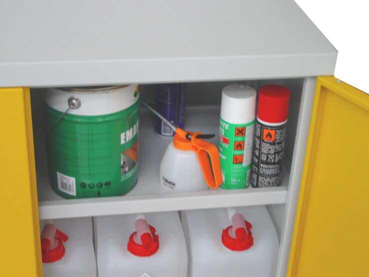 Шкаф для химикатов Storit 101s1 1040x1000x540 mm, RAL7035/1023 - Storit