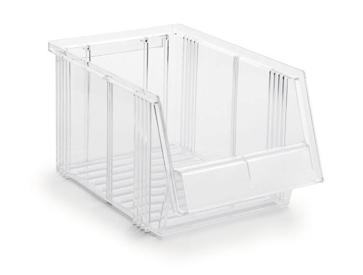 Stacking bin 300x186x156 mm, 1930  crystal clear - Storit