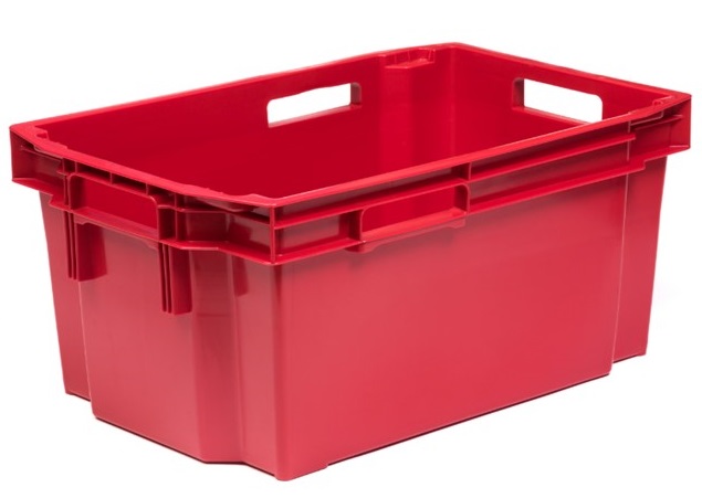 Plastic box 600x400x320 mm, red - Storit