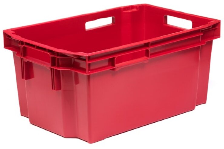 Пластиковый ящик 600x400x320 мм, красный - Storit