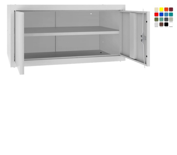 Top unit Storit 86 400x800x500 mm with a shelf, RAL7035/7035 - Storit