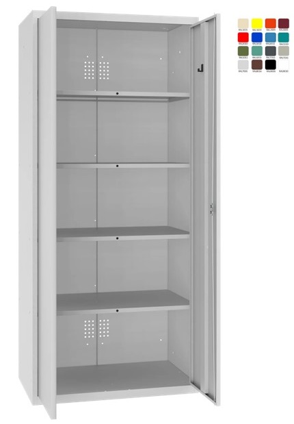 Шкаф Storit 80 для уборочного инвентаря 1800x800x500 мм, RAL7035/7035 - Storit