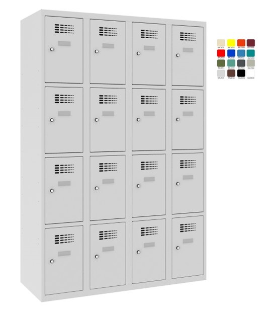 Шкаф для хранения вещей 4×300мм x4, RAL7035/7035 - Storit