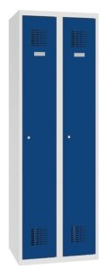 Wardrobe locker Storit 2×300 mm, RAL7035/5010 - Storit