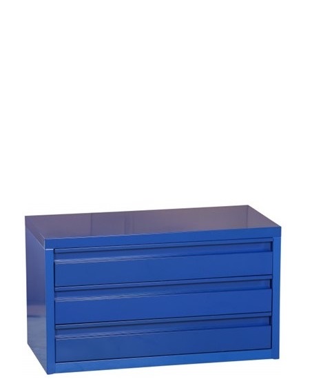 Drawer unit 414x722x346 mm for filing cabinet Swed, blue - Storit