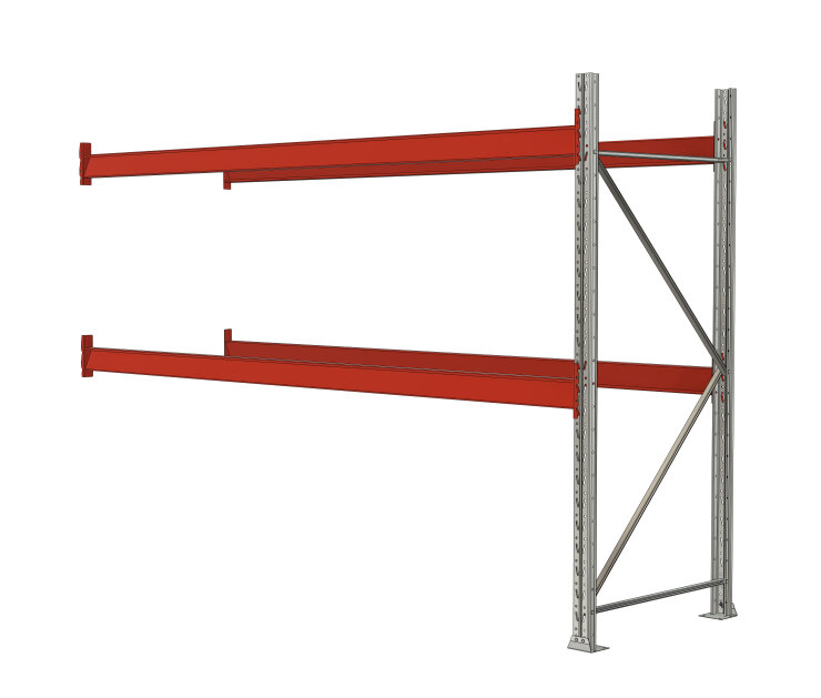 Kuormalavahyll Bränne 2500x3600x1100mm, jatko-osa (4x655kg/3x875kg) - Storit