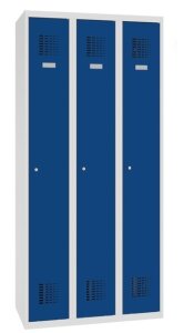 Wardrobe locker Storit 3×300 mm, RAL7035/5010 - Storit