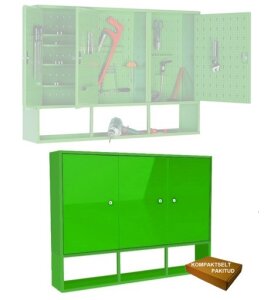 Tool cabinet on wall Storit Szw122 800x1200x200 mm, RAL6011/6011 - Storit