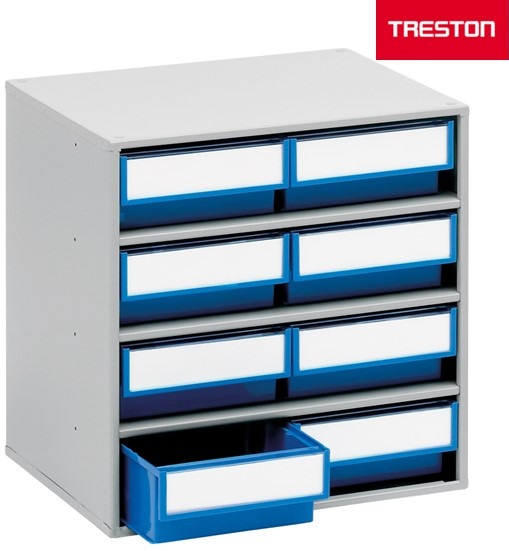 Shelf bin cabinet 300x400x395 mm, 0830 blue - Storit