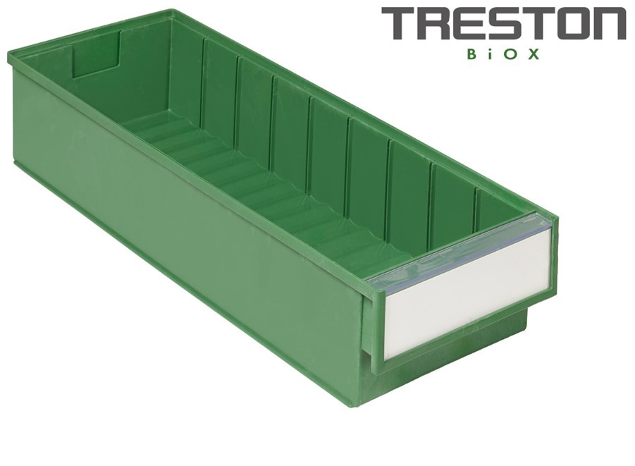 BiOX shelf bin 500x186x82 mm, 5020  green - Storit