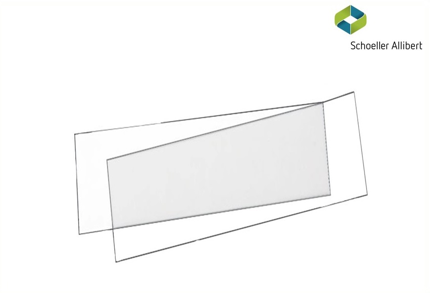 Etiketti ja liimautuva suoja Schoeller laatikkoihin leveyksellä 188 mm - Storit