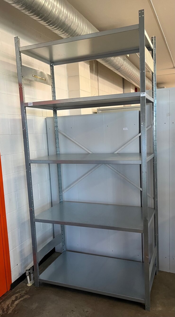 Light cargo shelf 600x1170x2500mm, USED (5 levels) - Storit
