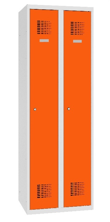 Wardrobe locker Storit 2×300 mm, RAL7035/2004 - Storit
