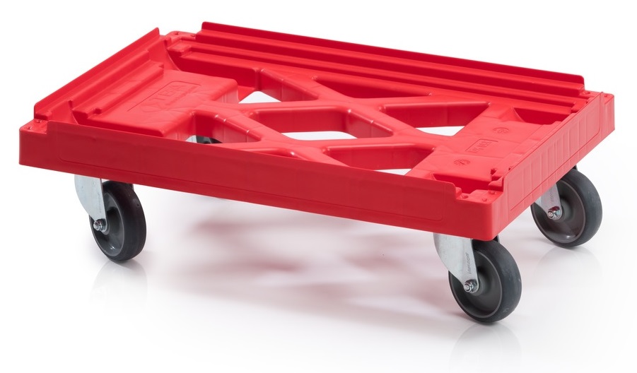 Box trolley 600x400x190 mm, red - Storit