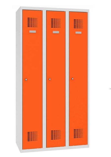 Wardrobe locker Storit 3×300 mm, RAL7035/2004 - Storit