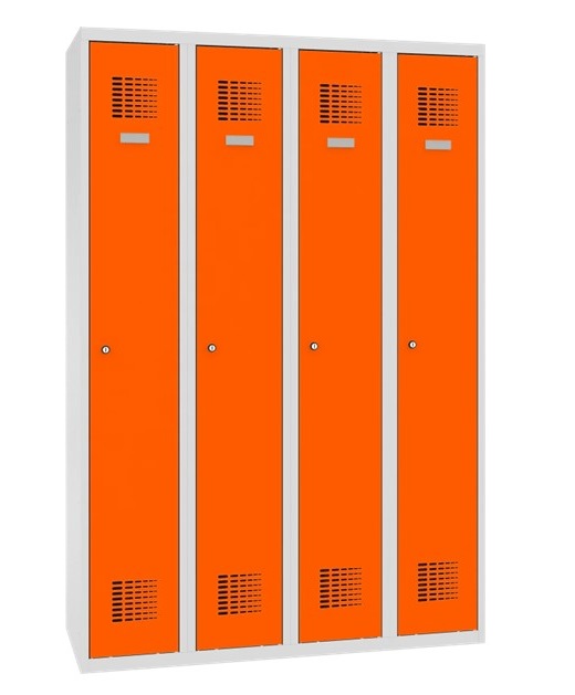 Wardrobe locker Storit 4×300 mm, RAL7035/2004 - Storit