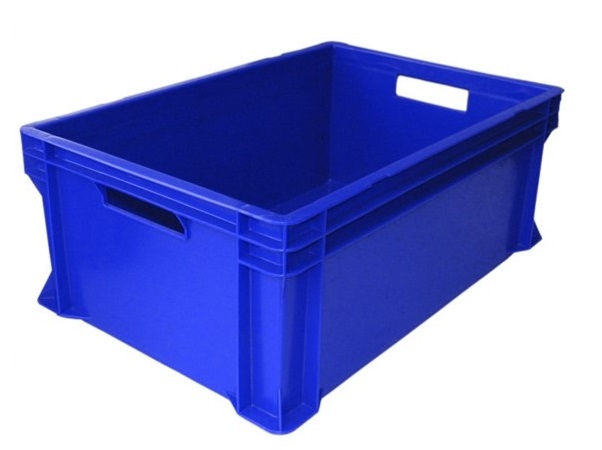 Пластиковый ящик Euro 600x400x230 мм, синий - Storit