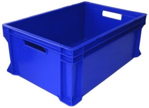Plastkast Euro 600x400x230 mm, sinine - Image 2