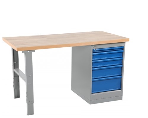 Työpöytä ESW 1600x800x903 mm, liimapuulevy - Storit