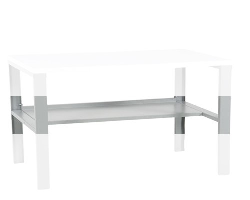 Shelf for worktable Basic in width 1800 mm - Storit