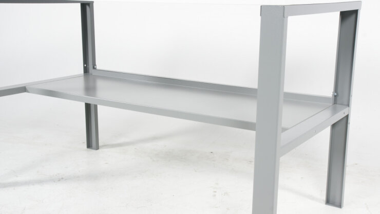 Shelf for worktable Basic in width 1200 mm - Storit