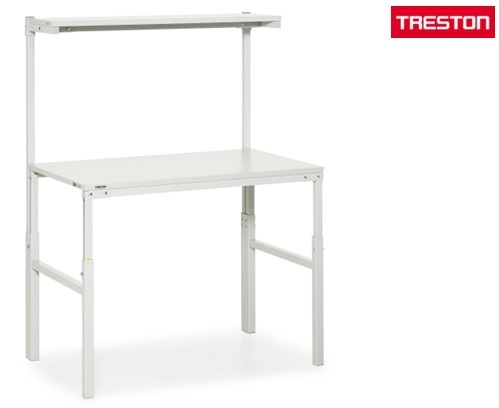 Työpöytä hyllyllä TPH712 1200×700 mm, korkeussäädettävä - Storit