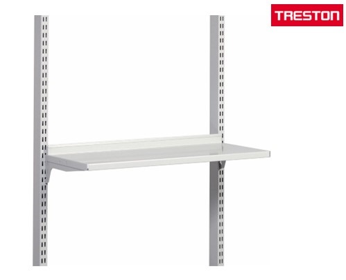 Shelf M750x300 mm for upright frame and tube, steel - Storit