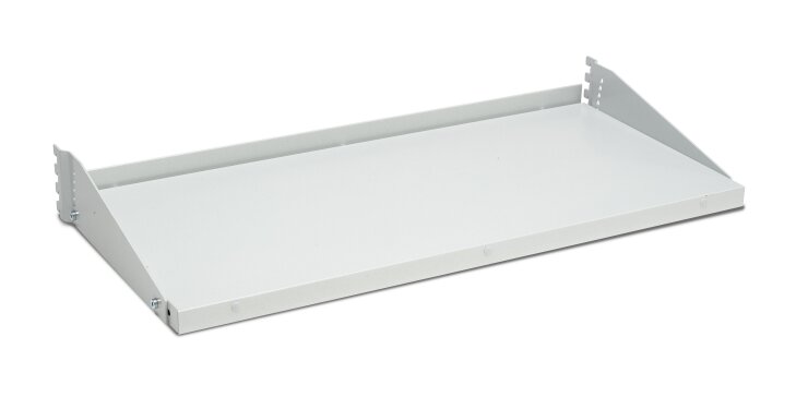 Tiltable shelf M900x300 mm for upright frame and tube, steel - Storit