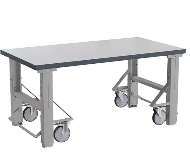 Workbench 1500×800 mm with auxiliary wheels - Storit