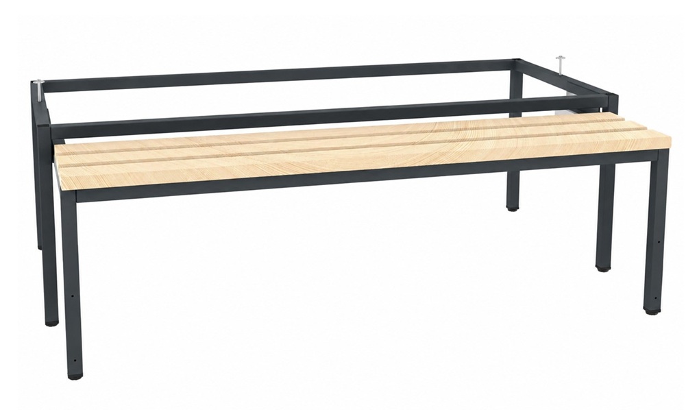 Foot frame Storit with a pull-out bench 1200 mm, RAL7016 Foot frame Storit with a pull-out bench 1200 mm, RAL7016 - Storit