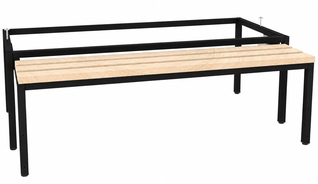 Foot frame Storit with a pull-out bench 1200 mm, RAL9005 Foot frame Storit with a pull-out bench 1200 mm, RAL9005 - Storit