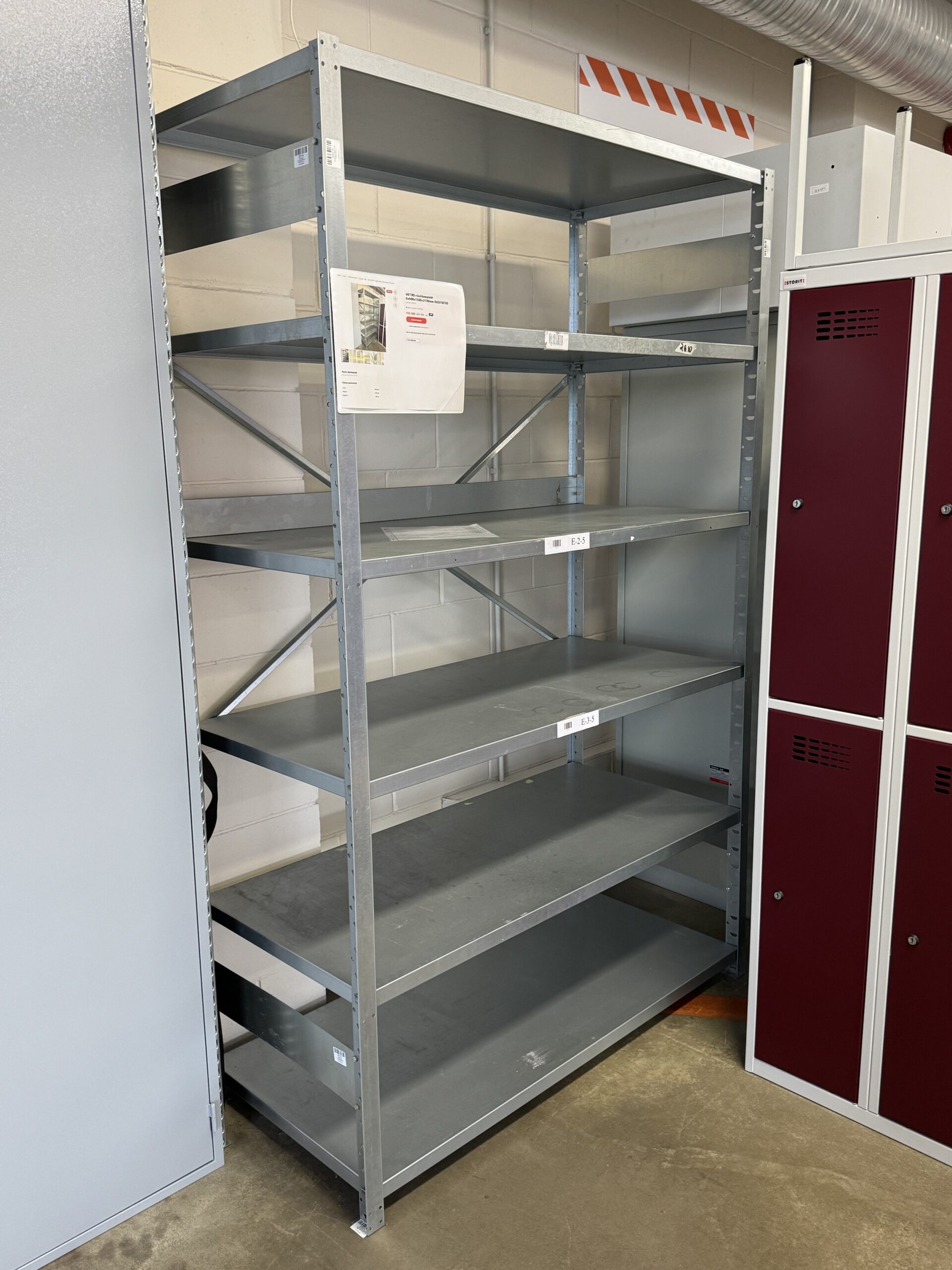 METRO shelf set 6x600x1300x2100mm USED METRO shelf set 6x600x1300x2100mm USED - Storit